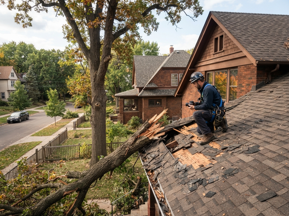 Evaluating Tree-Related Roof Damage in Urban Areas