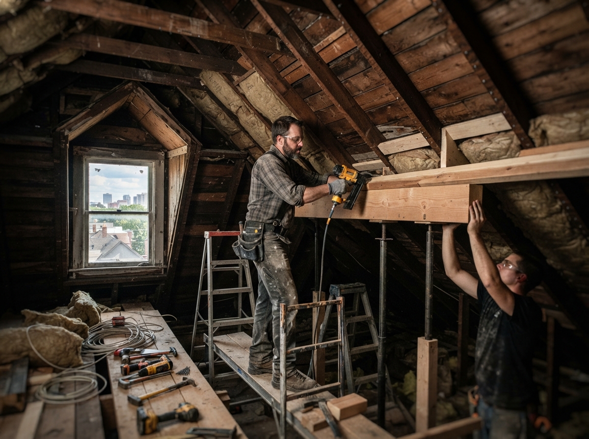 Fixing Sagging Roof Sections in Older Properties