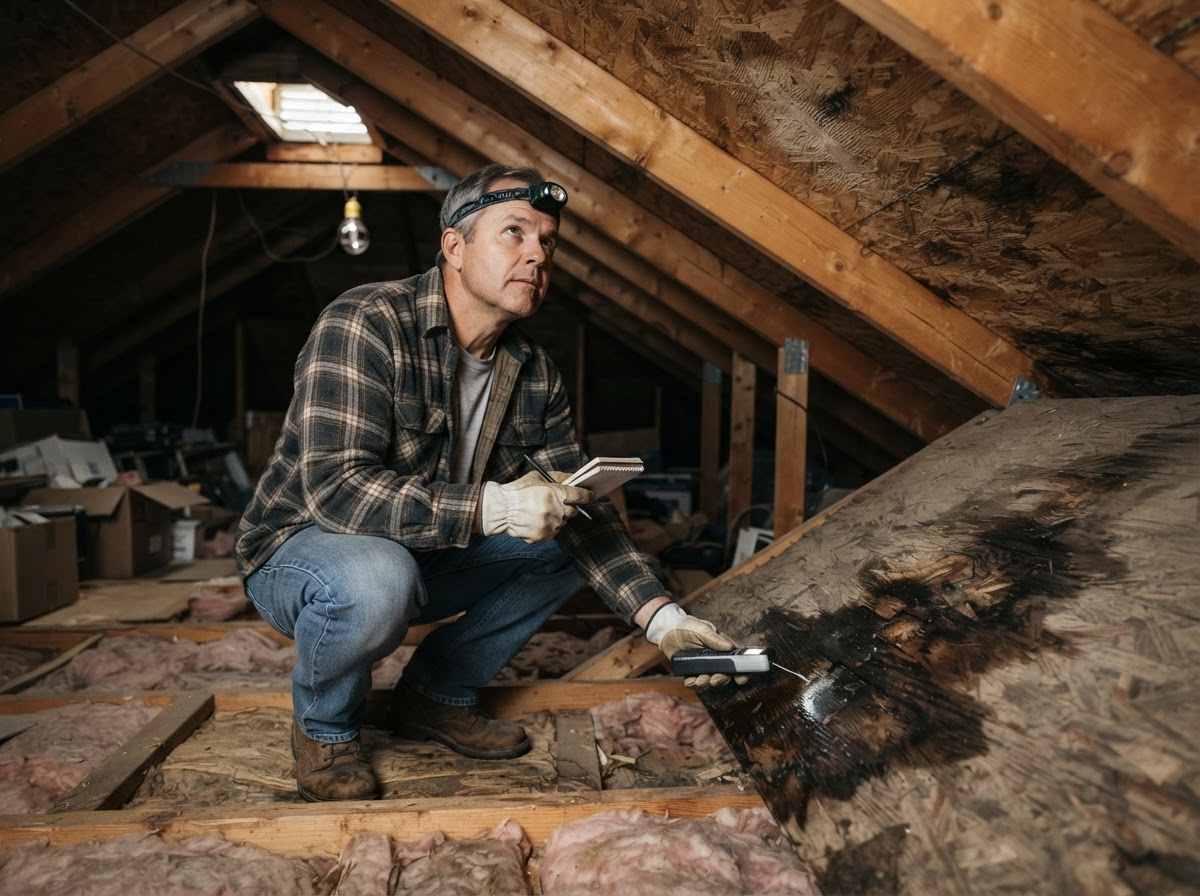 Inspecting Roof Decking After Water Intrusion