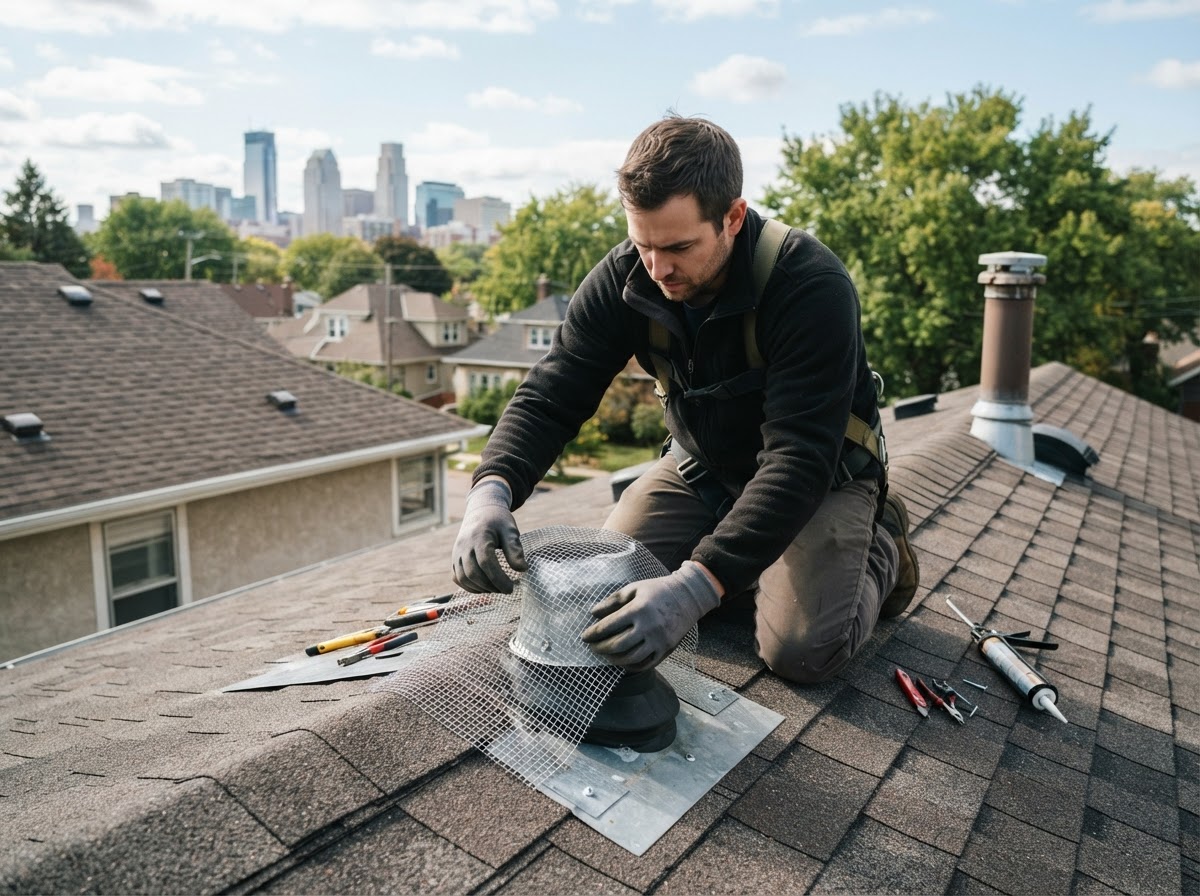 Preventing Rodent Entry Through Roof Openings