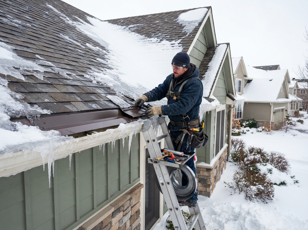 Roof Edge and Eave Repairs for Ice and Snow Protection